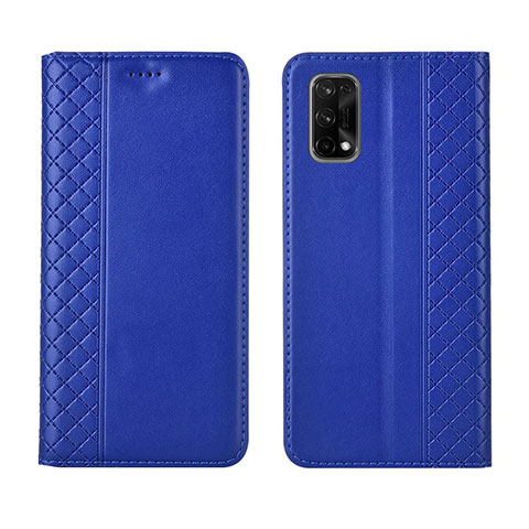 Handytasche Stand Schutzhülle Flip Leder Hülle für Realme Q2 Pro 5G Blau