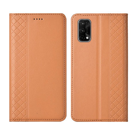 Handytasche Stand Schutzhülle Flip Leder Hülle für Realme X7 5G Orange