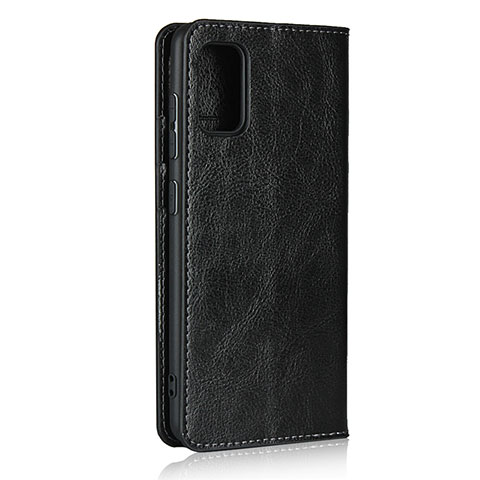 Handytasche Stand Schutzhülle Flip Leder Hülle für Samsung Galaxy A41 Schwarz