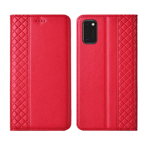 Handytasche Stand Schutzhülle Flip Leder Hülle für Samsung Galaxy M51 Rot