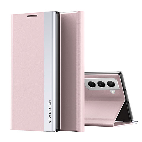 Handytasche Stand Schutzhülle Flip Leder Hülle für Samsung Galaxy S21 FE 5G Rosa