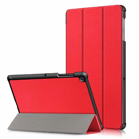 Handytasche Stand Schutzhülle Flip Leder Hülle für Samsung Galaxy Tab S5e 4G 10.5 SM-T725 Rot