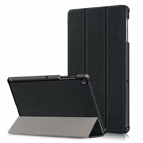 Handytasche Stand Schutzhülle Flip Leder Hülle für Samsung Galaxy Tab S5e 4G 10.5 SM-T725 Schwarz