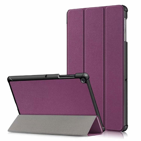 Handytasche Stand Schutzhülle Flip Leder Hülle für Samsung Galaxy Tab S5e 4G 10.5 SM-T725 Violett