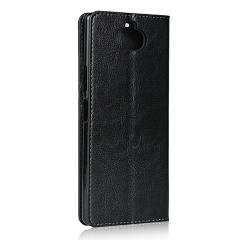 Handytasche Stand Schutzhülle Flip Leder Hülle für Sony Xperia 8 Lite Schwarz