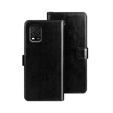 Handytasche Stand Schutzhülle Flip Leder Hülle für Xiaomi Mi 10 Lite Schwarz