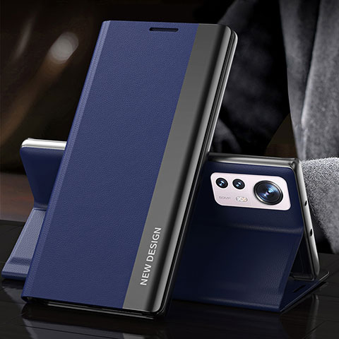 Handytasche Stand Schutzhülle Flip Leder Hülle für Xiaomi Mi 12S 5G Blau