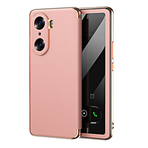 Handytasche Stand Schutzhülle Flip Leder Hülle GS1 für Huawei Honor 60 5G Rosegold