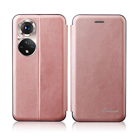 Handytasche Stand Schutzhülle Flip Leder Hülle H01D für Huawei Nova 9 Rosegold