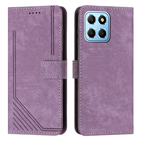 Handytasche Stand Schutzhülle Flip Leder Hülle H01X für Huawei Honor X6 Violett