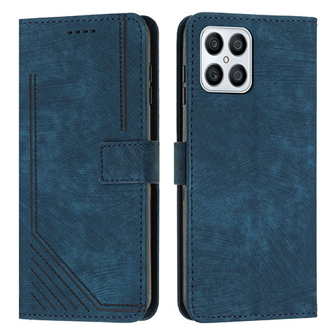 Handytasche Stand Schutzhülle Flip Leder Hülle H01X für Huawei Honor X8 4G Blau