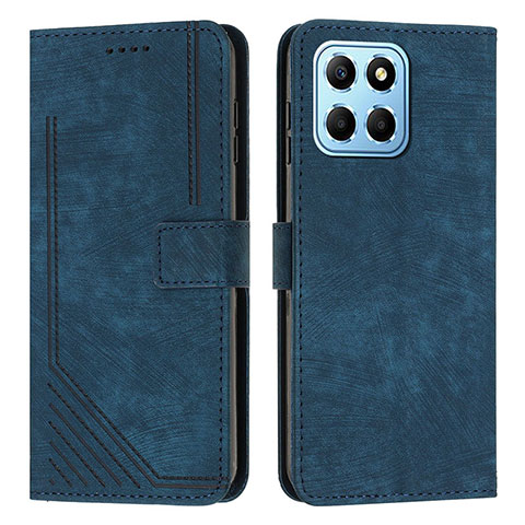 Handytasche Stand Schutzhülle Flip Leder Hülle H01X für Huawei Honor X8a 5G Blau