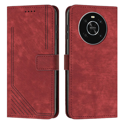 Handytasche Stand Schutzhülle Flip Leder Hülle H01X für Huawei Honor X9 4G Rot