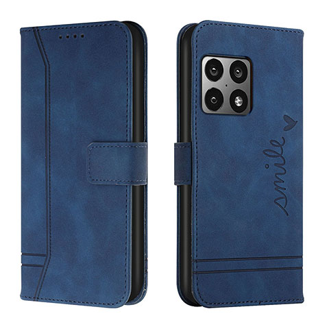 Handytasche Stand Schutzhülle Flip Leder Hülle H01X für OnePlus 10 Pro 5G Blau