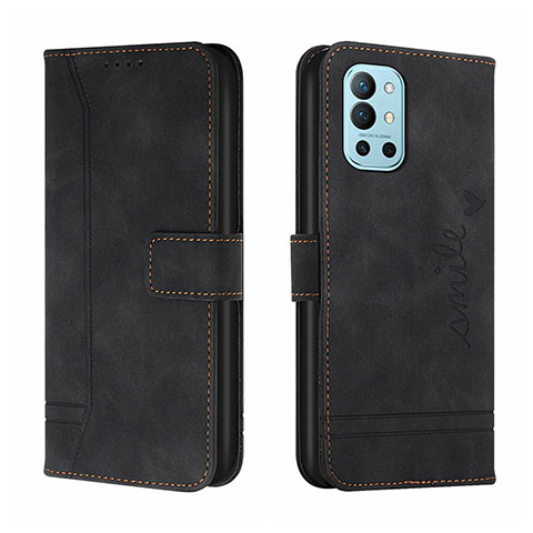 Handytasche Stand Schutzhülle Flip Leder Hülle H01X für OnePlus 9R 5G Schwarz