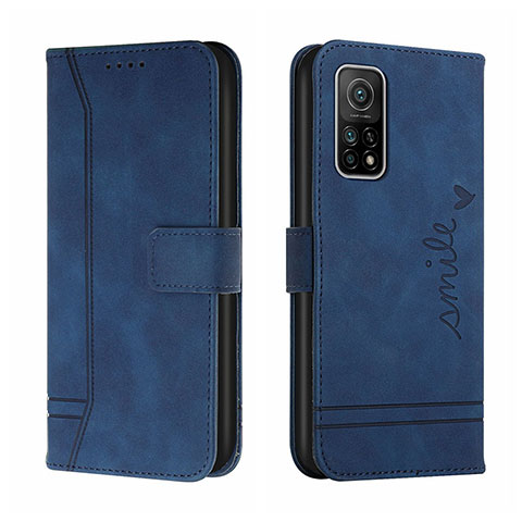 Handytasche Stand Schutzhülle Flip Leder Hülle H01X für Xiaomi Mi 10T 5G Blau