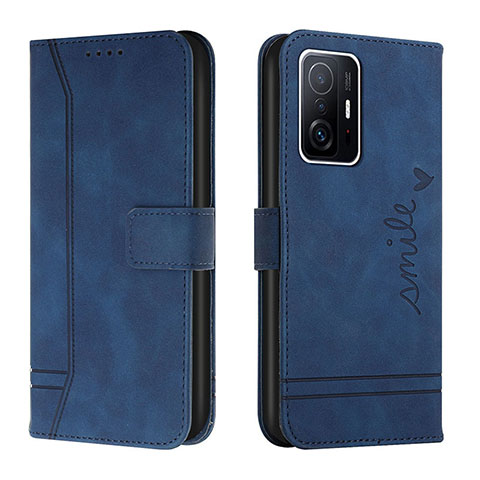 Handytasche Stand Schutzhülle Flip Leder Hülle H01X für Xiaomi Mi 11T 5G Blau