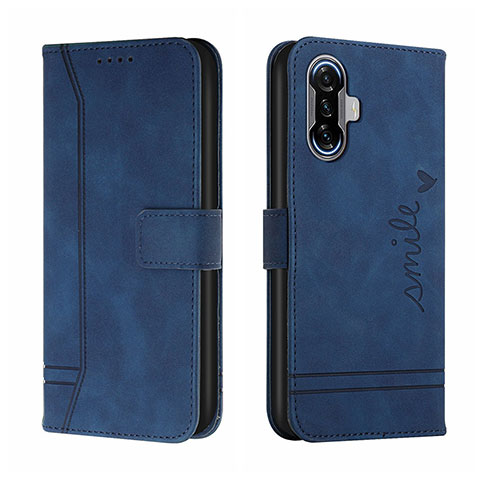 Handytasche Stand Schutzhülle Flip Leder Hülle H01X für Xiaomi Poco F3 GT 5G Blau