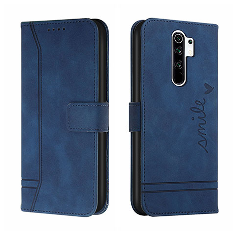 Handytasche Stand Schutzhülle Flip Leder Hülle H01X für Xiaomi Redmi 9 Blau