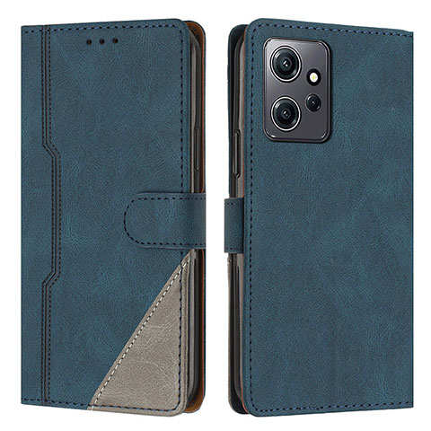 Handytasche Stand Schutzhülle Flip Leder Hülle H01X für Xiaomi Redmi Note 12 4G Blau