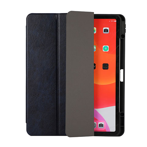 Handytasche Stand Schutzhülle Flip Leder Hülle H02 für Apple iPad Pro 12.9 (2020) Blau