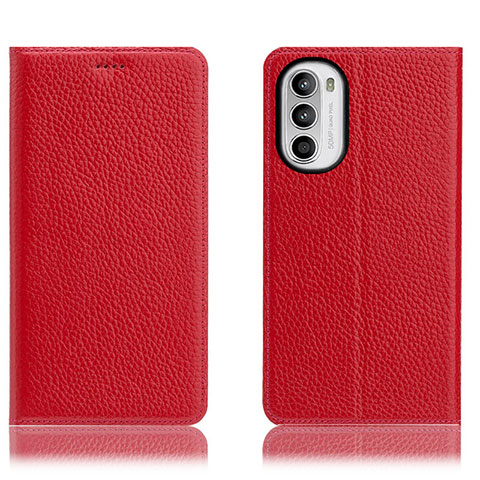 Handytasche Stand Schutzhülle Flip Leder Hülle H02P für Motorola Moto Edge (2022) 5G Rot