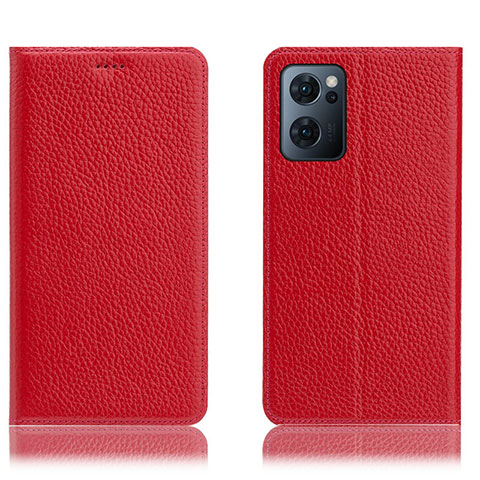 Handytasche Stand Schutzhülle Flip Leder Hülle H02P für OnePlus Nord CE 2 5G Rot