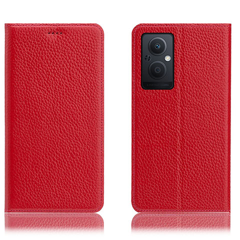 Handytasche Stand Schutzhülle Flip Leder Hülle H02P für OnePlus Nord N20 5G Rot