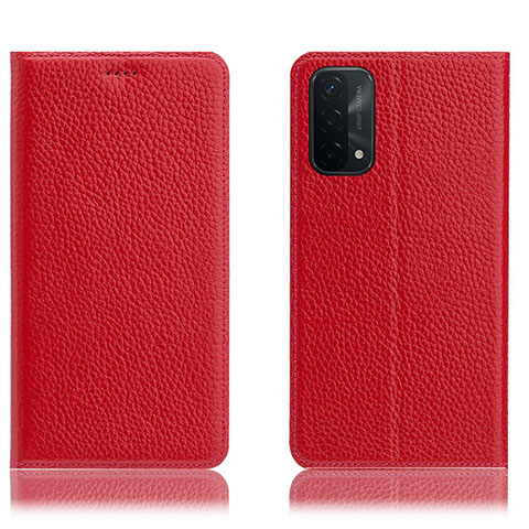 Handytasche Stand Schutzhülle Flip Leder Hülle H02P für OnePlus Nord N200 5G Rot