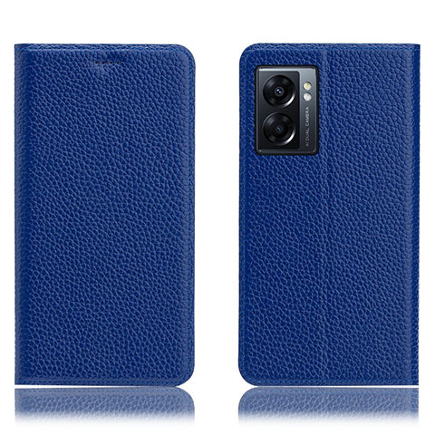 Handytasche Stand Schutzhülle Flip Leder Hülle H02P für OnePlus Nord N300 5G Blau