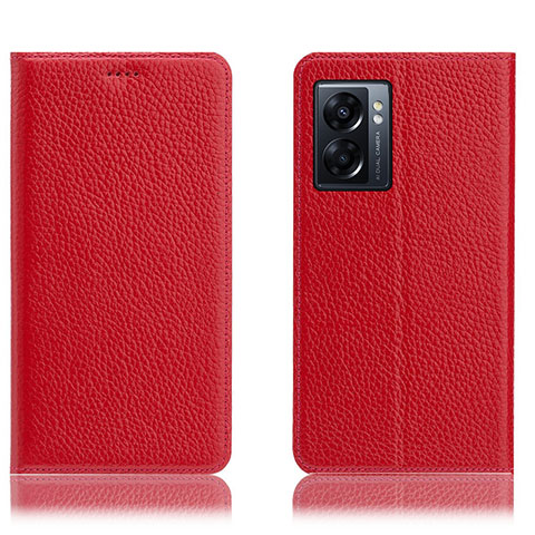 Handytasche Stand Schutzhülle Flip Leder Hülle H02P für OnePlus Nord N300 5G Rot