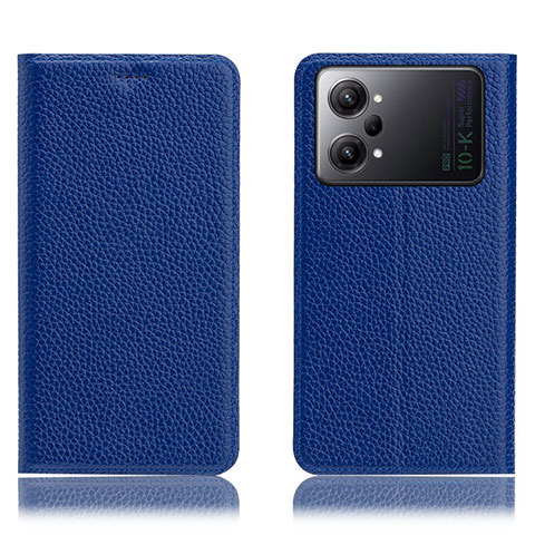 Handytasche Stand Schutzhülle Flip Leder Hülle H02P für Oppo K10 Pro 5G Blau