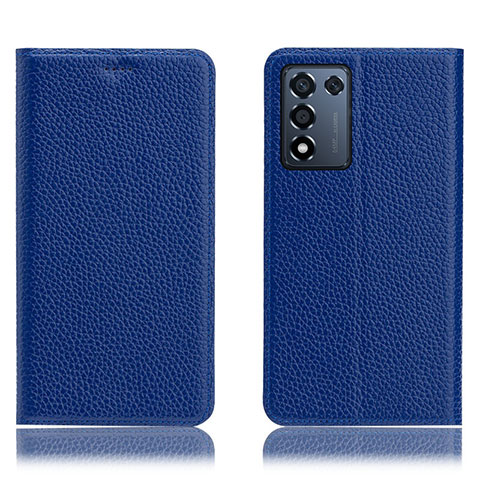 Handytasche Stand Schutzhülle Flip Leder Hülle H02P für Realme 9 SE 5G Blau