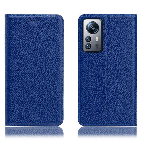 Handytasche Stand Schutzhülle Flip Leder Hülle H02P für Xiaomi Mi 12 Pro 5G Blau