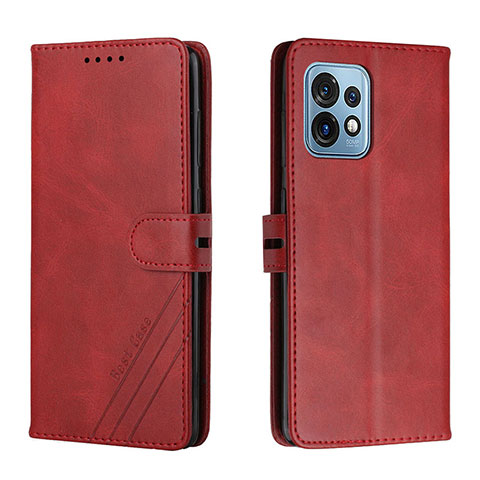 Handytasche Stand Schutzhülle Flip Leder Hülle H02X für Motorola Moto Edge Plus (2023) 5G Rot