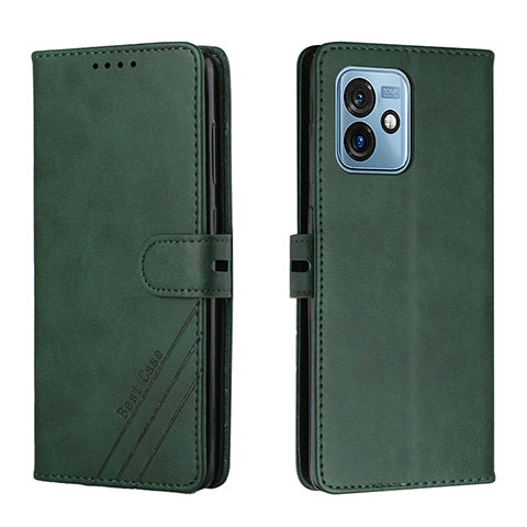 Handytasche Stand Schutzhülle Flip Leder Hülle H02X für Motorola Moto G 5G (2023) Grün