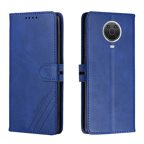 Handytasche Stand Schutzhülle Flip Leder Hülle H02X für Nokia G10 Blau