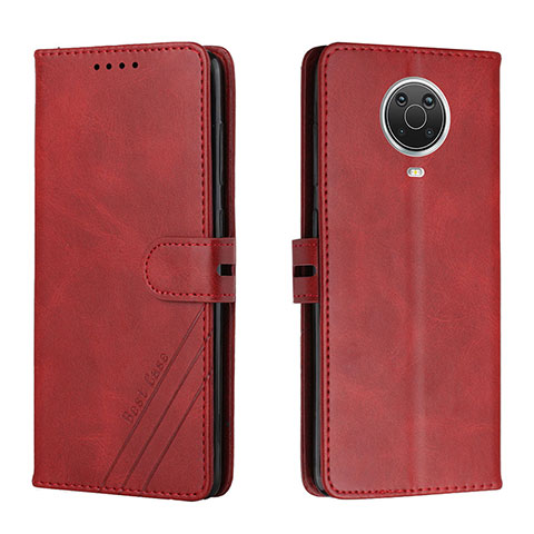 Handytasche Stand Schutzhülle Flip Leder Hülle H02X für Nokia G10 Rot