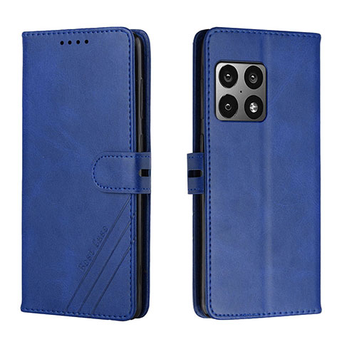 Handytasche Stand Schutzhülle Flip Leder Hülle H02X für OnePlus 10 Pro 5G Blau