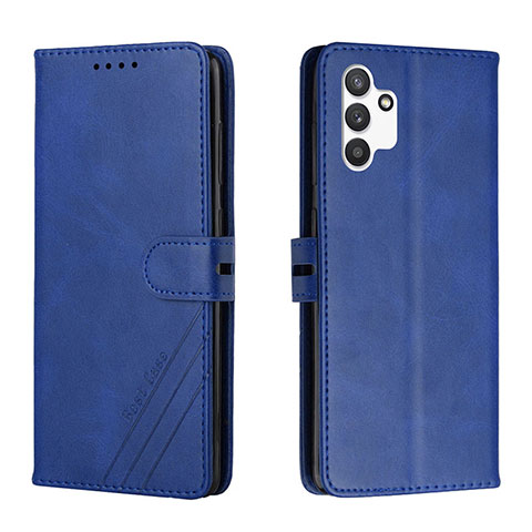 Handytasche Stand Schutzhülle Flip Leder Hülle H02X für Samsung Galaxy A13 4G Blau