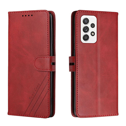 Handytasche Stand Schutzhülle Flip Leder Hülle H02X für Samsung Galaxy A33 5G Rot