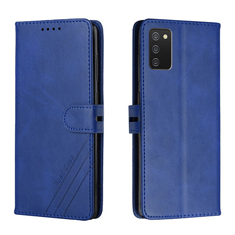 Handytasche Stand Schutzhülle Flip Leder Hülle H02X für Samsung Galaxy M02s Blau