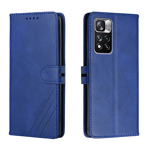 Handytasche Stand Schutzhülle Flip Leder Hülle H02X für Xiaomi Mi 11i 5G (2022) Blau