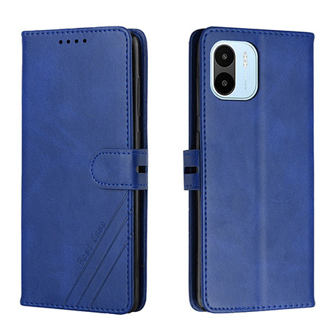 Handytasche Stand Schutzhülle Flip Leder Hülle H02X für Xiaomi Poco C50 Blau