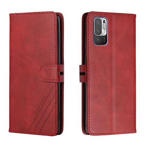 Handytasche Stand Schutzhülle Flip Leder Hülle H02X für Xiaomi POCO M3 Pro 5G Rot