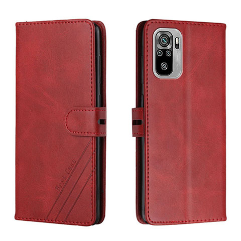 Handytasche Stand Schutzhülle Flip Leder Hülle H02X für Xiaomi Poco M5S Rot
