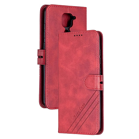 Handytasche Stand Schutzhülle Flip Leder Hülle H02X für Xiaomi Redmi 10X 4G Rot