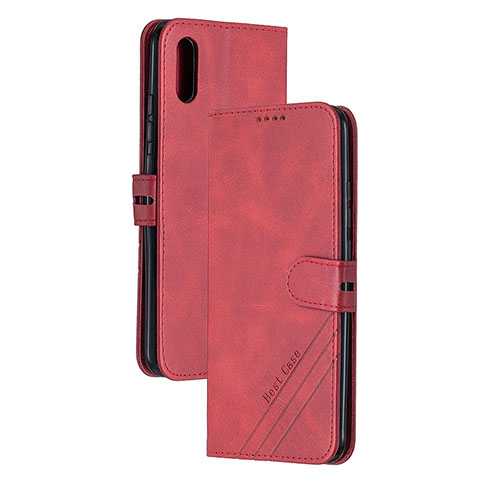 Handytasche Stand Schutzhülle Flip Leder Hülle H02X für Xiaomi Redmi 9A Rot