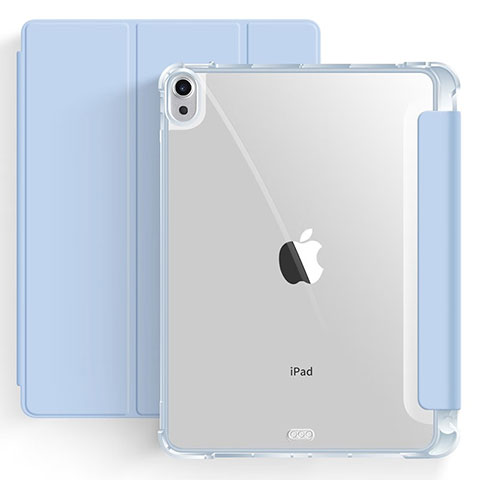 Handytasche Stand Schutzhülle Flip Leder Hülle H03 für Apple iPad Air 5 10.9 (2022) Blau