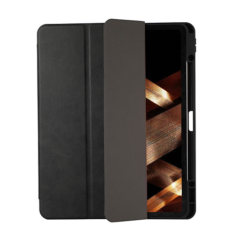 Handytasche Stand Schutzhülle Flip Leder Hülle H03 für Apple iPad Pro 12.9 (2020) Schwarz